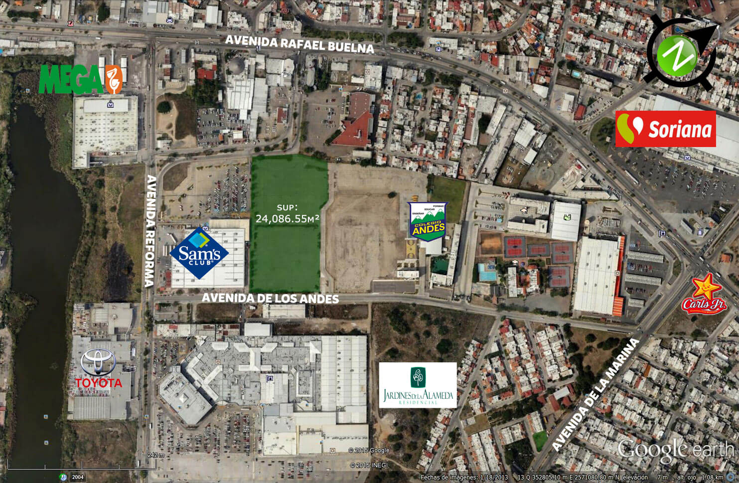 Terreno: Avenida de los Andes Junto a Sam´s Club – Vicasa Desarrollos -  Contamos con casas en venta en Mazatlán